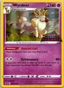 Wyrdeer Promo SWSH: Sword & Shield Promo Cards SWSH206 NM Pokemon TCG - Image 1