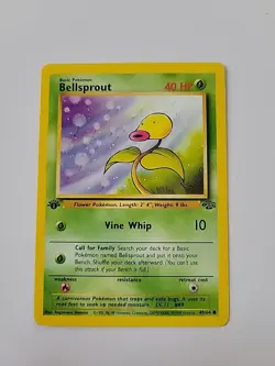 Pokemon TCG Bellsprout Jungle Card 49/64 Regular Common 1st Edition - Image 1