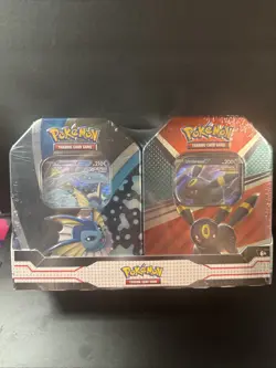 New Pokemon Trading Card Game: Vaporeon Umbreon Tin Bundle - Image 1