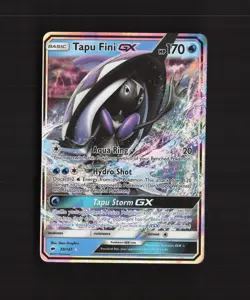 Tapu Fini GX 39/147 Burning Shadows Ultra Rare Holo Pokemon Card NM - Image 1
