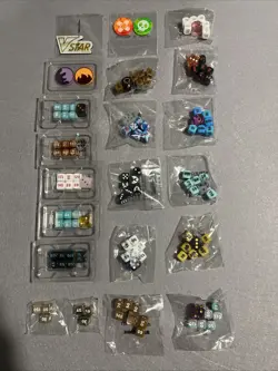 Lot of 16 Official Pokemon Trading Card Game TCG ETB Dice Sets + Metal Set/Coins - Image 1