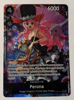 Bandai Perona EB03-045 Blocker 6000 Power 4 Cost One Piece Heroines Edition Card - Image 1