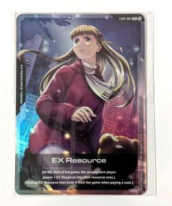 Gundam Card Game EXRP-001 EX Resource Foil English Promo - Relena Peacecraft - Image 1