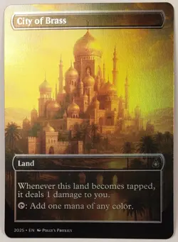 City of Brass FOIL Proxy Card with Custom Fantasy Art - Image 1