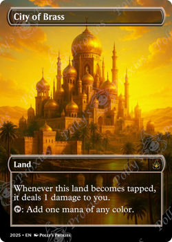 City of Brass FOIL Proxy Card with Custom Fantasy Art - Image 4