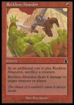 Reckless Abandon x4 4x Urza's Destiny NM MTG - Image 1