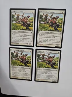 MtG Goldmeadow Stalwart NM/LP x4 - Lorwyn - Image 1