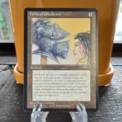 1996 MTG Helm of Obedience Alliances Mint (Never Played) - Image 1