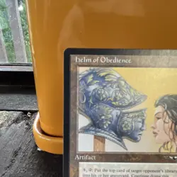 1996 MTG Helm of Obedience Alliances Mint (Never Played) - Image 2