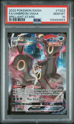 Pokemon Card Umbreon Vmax Tg23/TG30 PSA 10 SWSH Brilliant Stars - Image 1