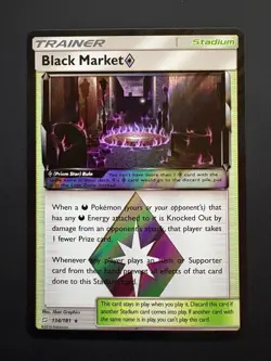 Black Market ◇ 134/181 Pokemon Team Up Rare Prism Star Near Mint 2019 - Image 1