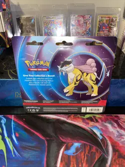 NEW Pokemon Mega Evolution & Phantasmal Flames 2-Pack Blister Sealed - Raikou - Image 2