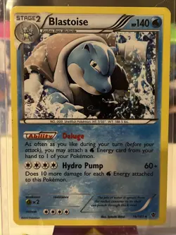 Pokemon Blastoise #16/101 Plasma Blast Rare Cosmos Holo MP 5 - Image 1