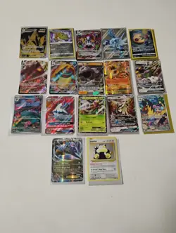 Pokemon 17 Card GX-Promo-VMAX-Illustration Rare-Full Art Holo Cards - Image 1