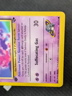 Sabrina's Gastly 97/132 - Gym Challenge 1st Edition Pokemon TCG NM - Image 5