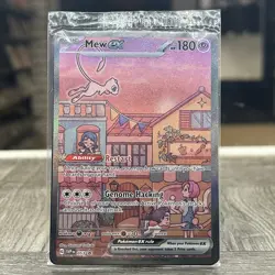 Mew ex SVP 053 Pokemon TCG Scarlet Violet 151 Black Star Promo Full Art SEALED - Image 1