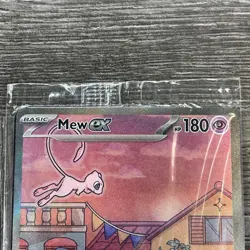 Mew ex SVP 053 Pokemon TCG Scarlet Violet 151 Black Star Promo Full Art SEALED - Image 3
