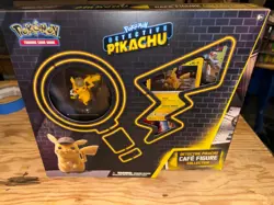 Pokemon: Tcg Detective Pikachu Cafe Collection Figurine Box New - Image 1