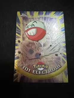 2000 Topps Chrome Pokemon TV Animation Edition Series 2 Foil #101 Electrode NM - Image 1