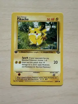 Pokemon TCG Pikachu 1st Edition Jungle Set 60/64 Vintage WOTC - Image 1