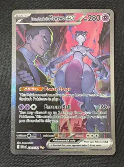 Pokemon TCG Team Rockets Mewtwo EX 231/182 Full Art Destined Rivals English - Image 2