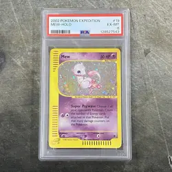 2002 Pokemon Mew Holo Expedition #19/165 PSA 6 English Graded - Image 1