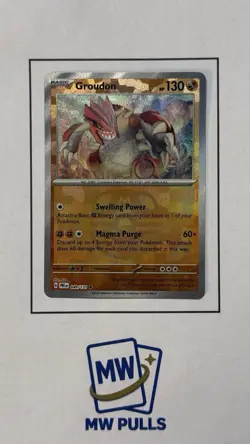 Pokemon Groudon (Master Ball Pattern) 049/131 Sv: Prismatic Evolutions Rare Holo - Image 1