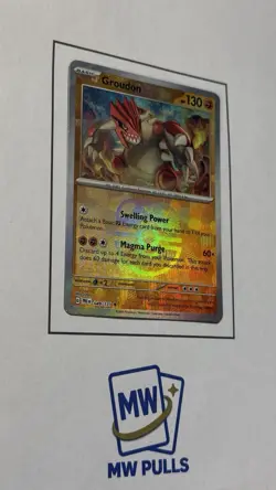 Pokemon Groudon (Master Ball Pattern) 049/131 Sv: Prismatic Evolutions Rare Holo - Image 3