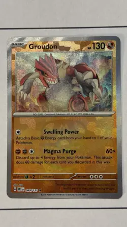 Pokemon Groudon (Master Ball Pattern) 049/131 Sv: Prismatic Evolutions Rare Holo - Image 4