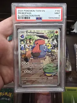 2024 POKEMON TWILIGHT MASQUERADE TWM EN #182 PROBOPASS ILLUSTRATION RARE PSA 9 - Image 1