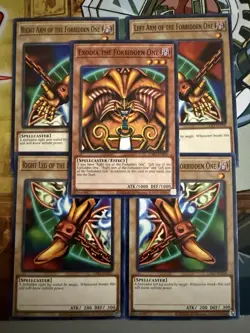 Exodia the Forbidden One Full 5 Card Set Unlimited Edition Common LDK2 Yu-Gi-Oh! - Image 1