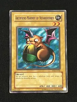 Archfiend Marmot of Nefariousness TP6-EN016 YuGiOh Tournament Pack 6 - Image 1