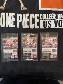 Bandai Namco One Piece US Voyage Promo Holo Monkey D. Luffy Lot of 3 Sealed - Image 4