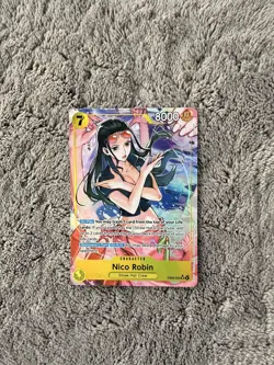 One Piece Nico Robin SR Alt Art AA EB03-055 Heroines edition English NM - Image 1