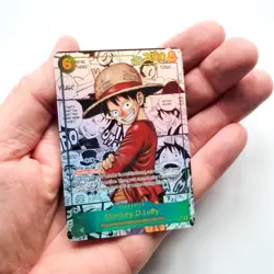 Monkey D Luffy OP13 SEC One Piece Manga Alt Art Premium Custom TCG Proxy Card - Image 3