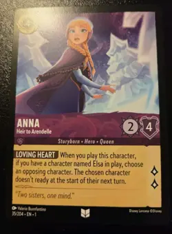 Anna - Heir To Arendelle 35/204 Uncommon The First Chapter Disney Lorcana TCG - Image 1