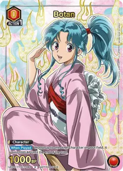 Botan Alternate Art Gold Foil - UE13BT/YYH-1-084 NM - Union Arena - Image 1