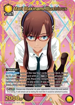 Mari Makinami Illustrious Alternate Art Foil - UE15BT/EVA-1-017 NM - Union Arena - Image 1
