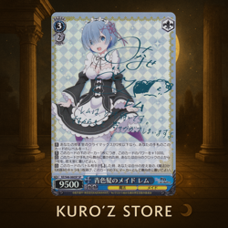 Signed Weiss Schwarz Re:Zero Rem Card RZ/S46-060SP SP FOIL Japanese - Image 1