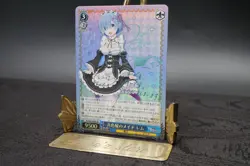 Signed Weiss Schwarz Re:Zero Rem Card RZ/S46-060SP SP FOIL Japanese - Image 3