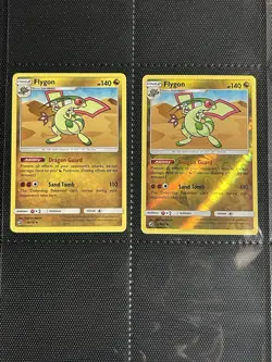 Flygon 39/70 Rare Non-holo & Reverse Holo SM Dragon Majesty Pokemon Card 2x Lp - Image 1