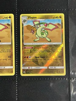 Flygon 39/70 Rare Non-holo & Reverse Holo SM Dragon Majesty Pokemon Card 2x Lp - Image 3
