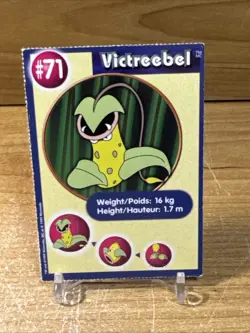 Victreebel #71 Pokemon The First Movie - Burger King 1999 Promo Perforated Card - Image 1