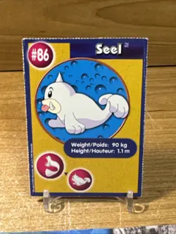 Seel #86Pokemon The First Movie - Burger King 1999 Promo Perforated Card - Image 1