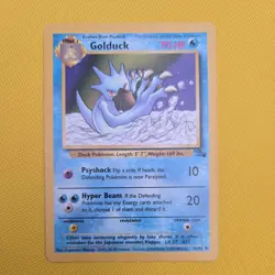 Pokemon Cards Golduck 35/62 UNLIMITED Fossil WOTC Uncommon LP - Image 1