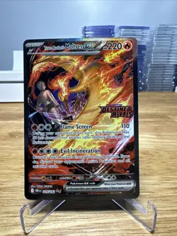 Pokemon TCG Team Rockets Moltres EX Destined Rivals Card 229/182 SIR Stamped - Image 1