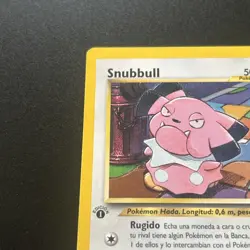 RARE SPANISH 1ST EDITION Snubbull 74/111 Neo Genesis - Pokemon Card LP+ NM- - Image 2