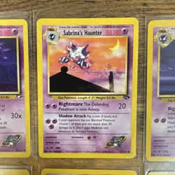 Pokemon Gym Challenge Sabrina's Haunter, Gastly Lot 6 Cards WOTC LP+ or Better! - Image 3