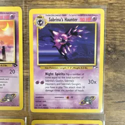 Pokemon Gym Challenge Sabrina's Haunter, Gastly Lot 6 Cards WOTC LP+ or Better! - Image 4