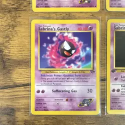 Pokemon Gym Challenge Sabrina's Haunter, Gastly Lot 6 Cards WOTC LP+ or Better! - Image 5